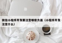 微信小程序開發(fā)要注意哪些方面（小程序開發(fā)注意什么）