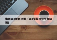 梅州seo優(yōu)化培訓(xùn)（seo引擎優(yōu)化平臺培訓(xùn)）