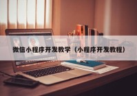 微信小程序開發(fā)教學(xué)（小程序開發(fā)教程）