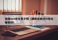 湖南seo優(yōu)化多少錢（湖南企業(yè)SEO優(yōu)化哪家好）